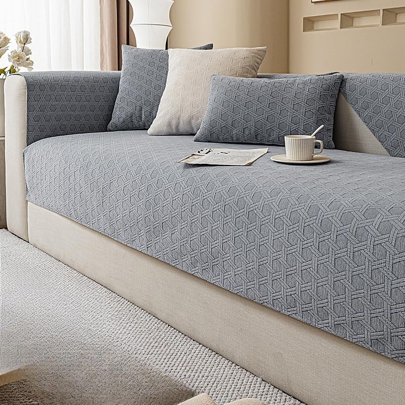 Housse de canapé en chenille 1-3 places protecteur meubles lavable