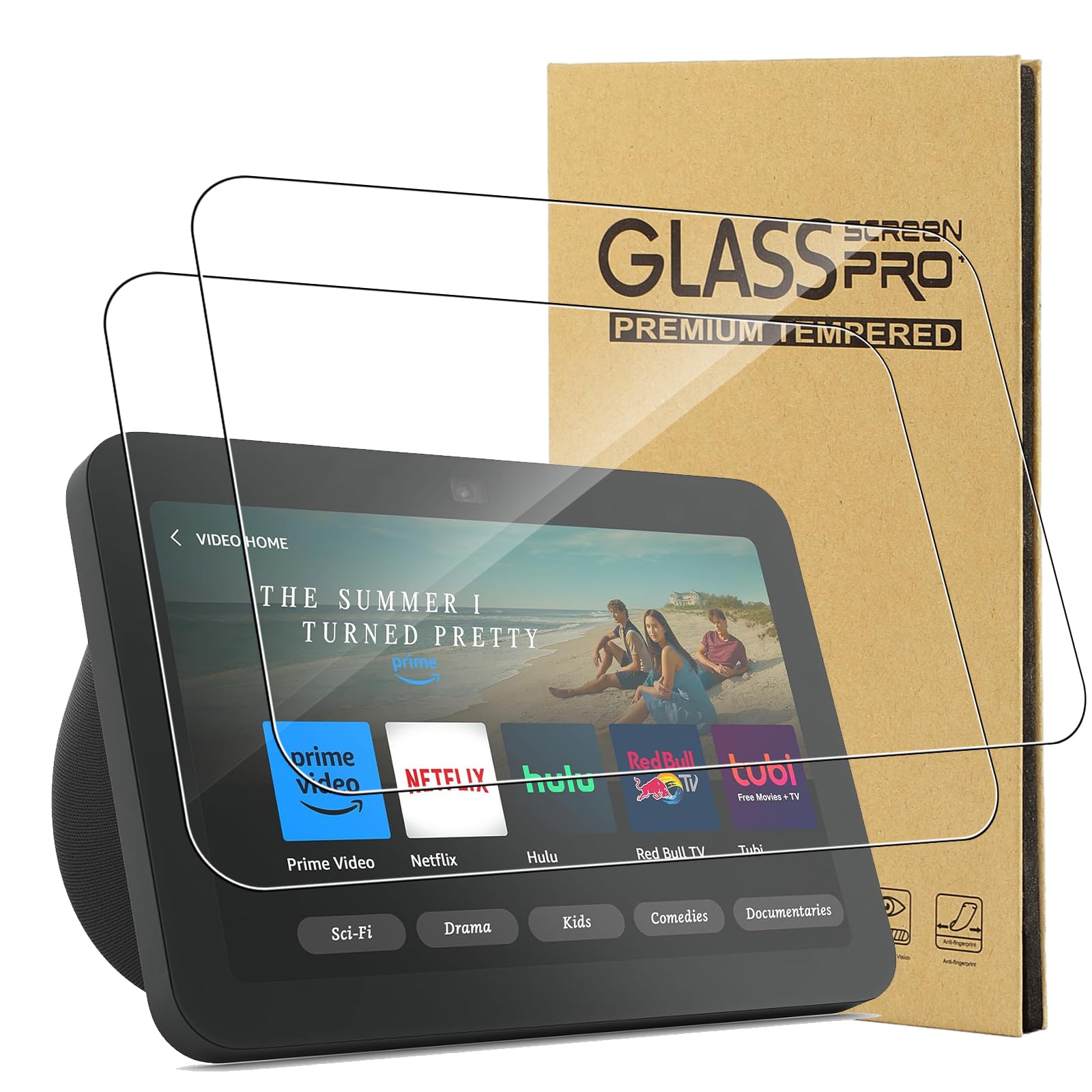 Bruni 2x Pellicola Protettiva per Amazon Echo Show 8 3. Generation 2023