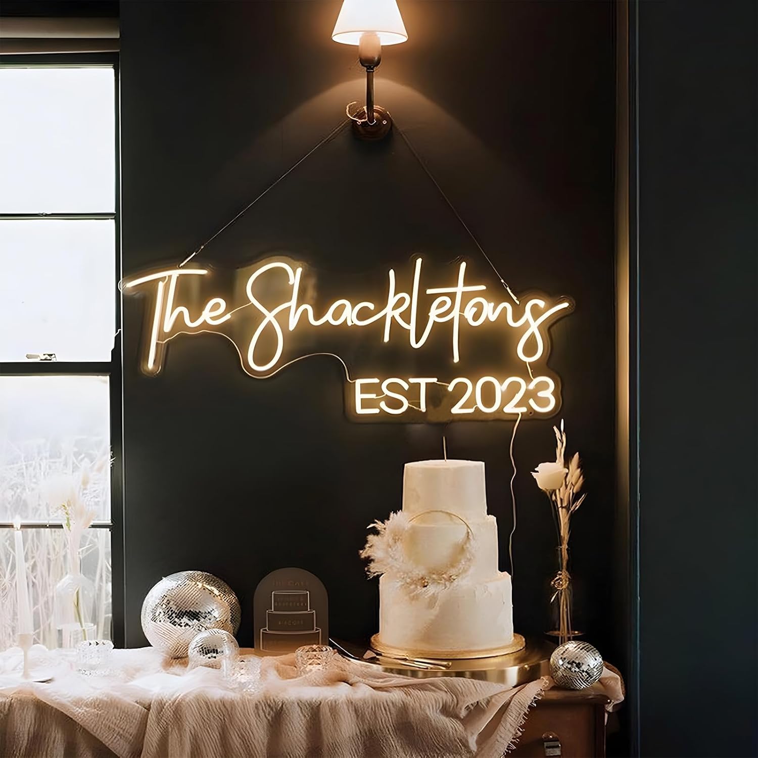 Custom Name Neon Sign, Large LED Neon Sign Customizable for Wedding, DIDALIFE 12-60" Custom Neon Sign, Personalized Neon Led Sign for Wall, Led Custom Neon Signs (PERSONALIZED)