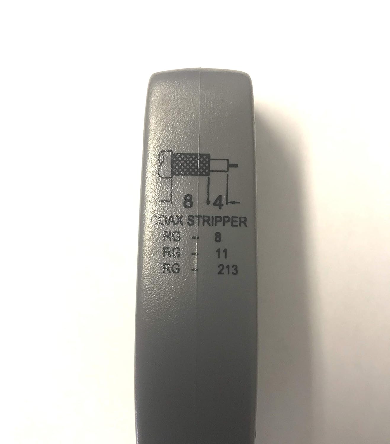 Coax Stripper - 3-Bladed, Stainless Steel, Grey, For RG-8, 9, 213, 214, LMR400