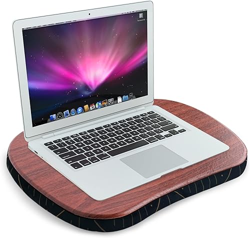 Miniatura 2 de Jasenna Escritorio para laptop de regazo  Escritorio portátil con cojín de almohada se adapta a laptop de hasta 156 pulgadas para estudiantes de