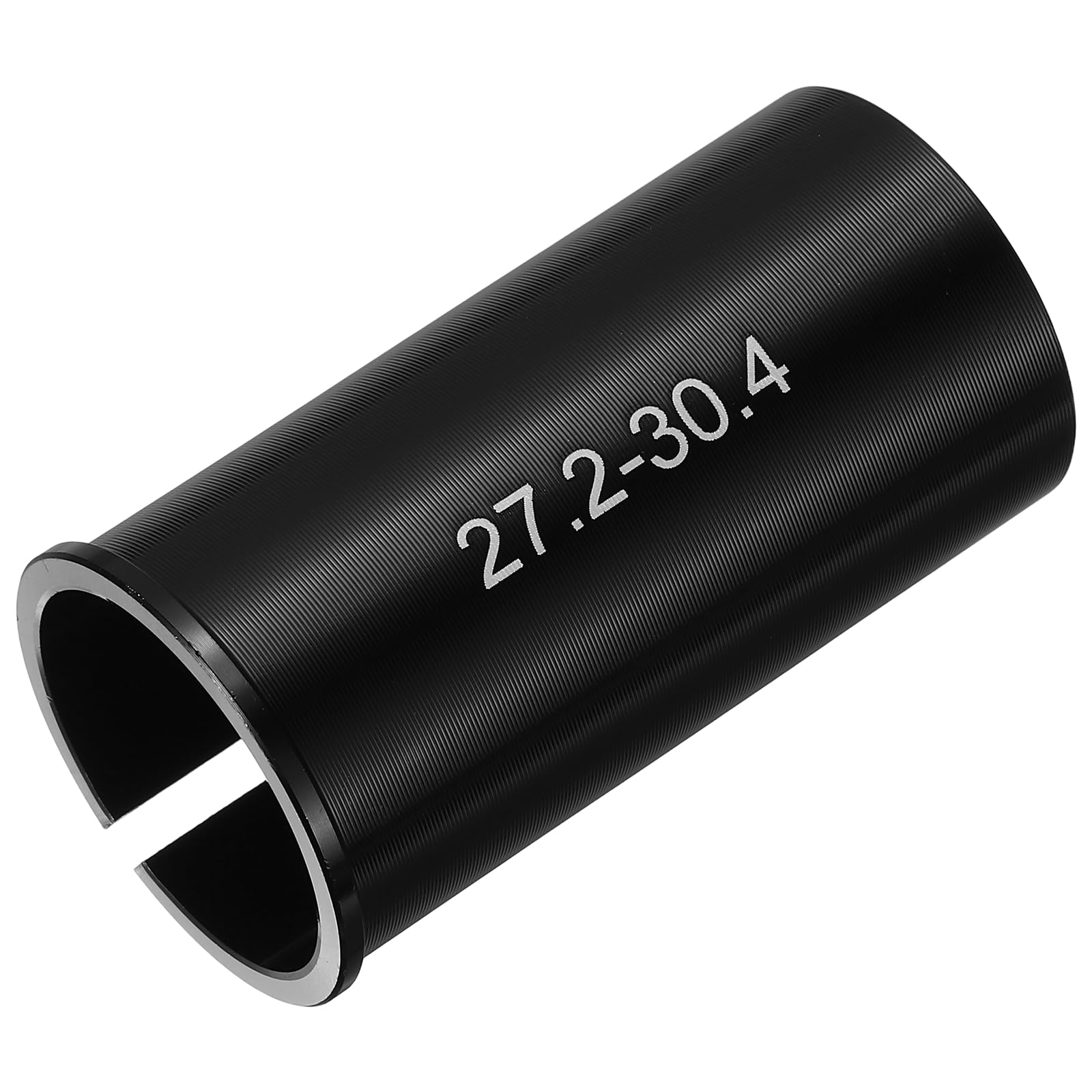 YELARXI Bicycle Seat Post Adapter Shim, 27.2 to 30.4 mm & Alloy & Black & 1 Pack Bike Seat Tube Seat Post-Fitting for (Outdoor/Mountain/Road/City Bike/Electric Bicycle)
