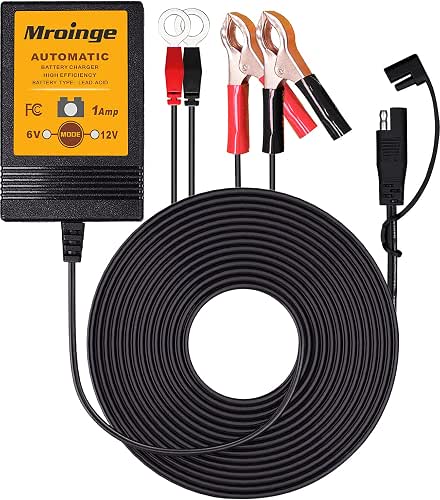 Smart Battery Charger, Mroinge 6V / 12V 1A Fully Automatic