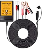 MBC016, 6V / 12V 1A Fully Automatic Trickle Battery Charger/Maintainer for Automotive Vehicle Motorcycle Lawn Mower ATV RV Powersport Boat, Sealed Deep-Cycle AGM Gel Cell Lead Acid Batteries