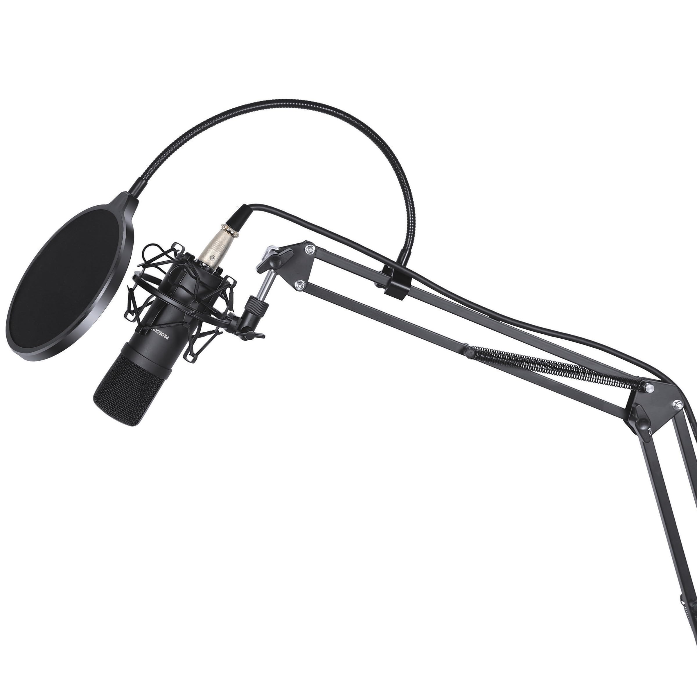 ProSound XLR to 3.5mm Microphone with Boom Arm Kit Condenser Cardioid Polar Pattern - Image 3