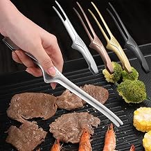 Stainless Steel Grill Clamps | Polishing Clamps with Stand-Up Design for Bakery, BBQ & Restaurant (Silver/Gold/Black)