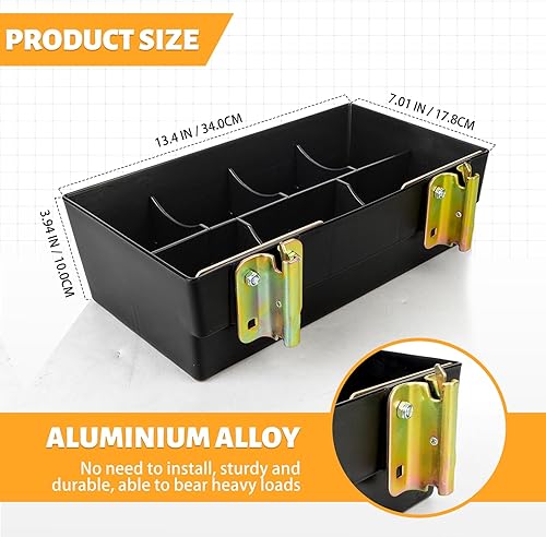 Miniatura 6 de E-Track - Cesta de almacenamiento, paquete de 2 cajas resistentes con clasificación de cajas electrónicas desmontables para organizador de