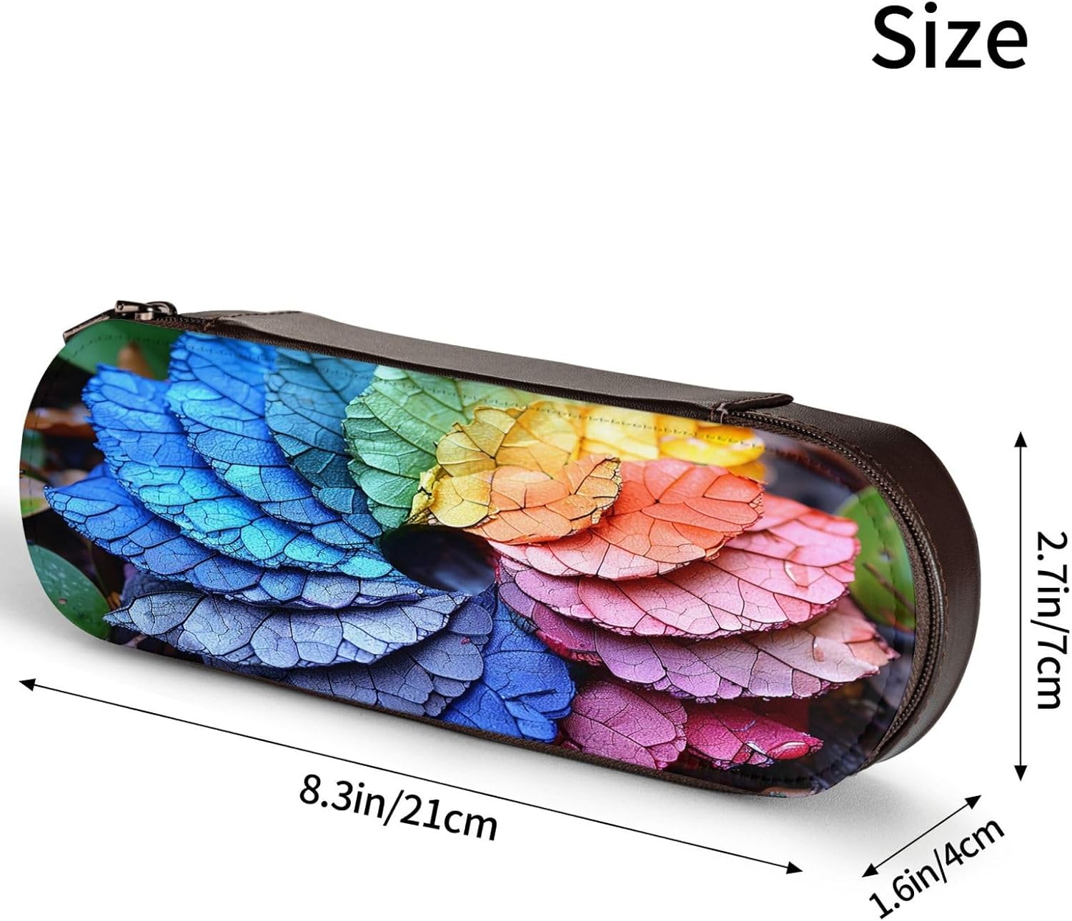 Crack flower Leather Multi Slot Pen Storage Case image 4