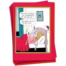 To Do Funny Paper  12 Christmas Card Pack SKUB1011