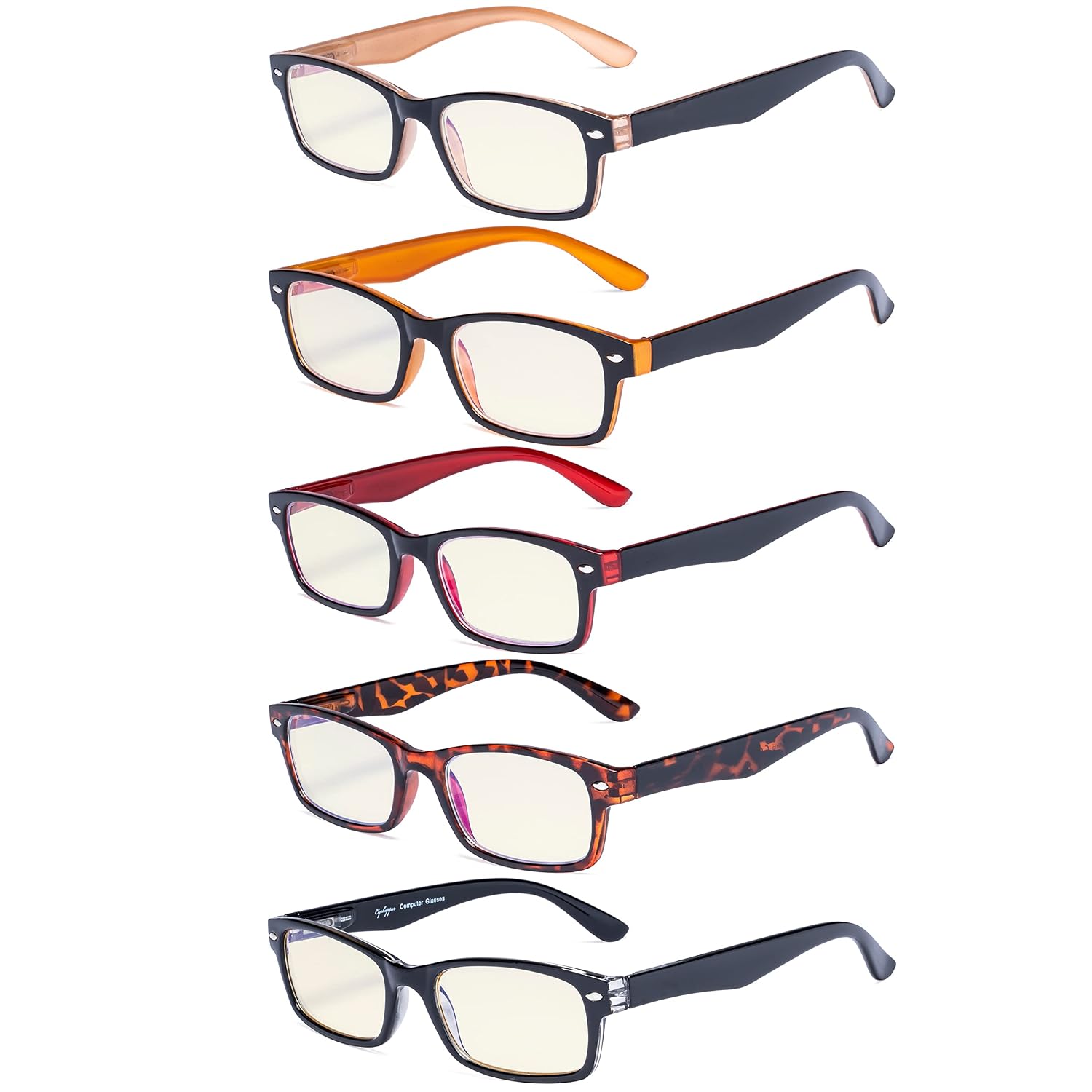 Eyekepper Spring Hinges UV Protection, Anti Glare Anti Blue Rays, Scratch Resistant Lens Computer Reading Glasses Readers...