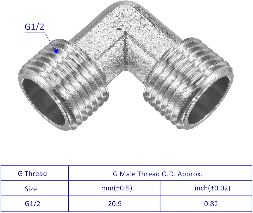1010　エルボーのみ Amazon.co.jp: ステンレス鋼エルボ、1/8 