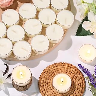 16Pcs Mixed Floral Scented Tealight Candles, Soy Wax Tea Lights with Essential Oils, 4h Long Burning Tea Light Candles for Spa, Romantic Decor, Meditation, Dinner, and Home Decor