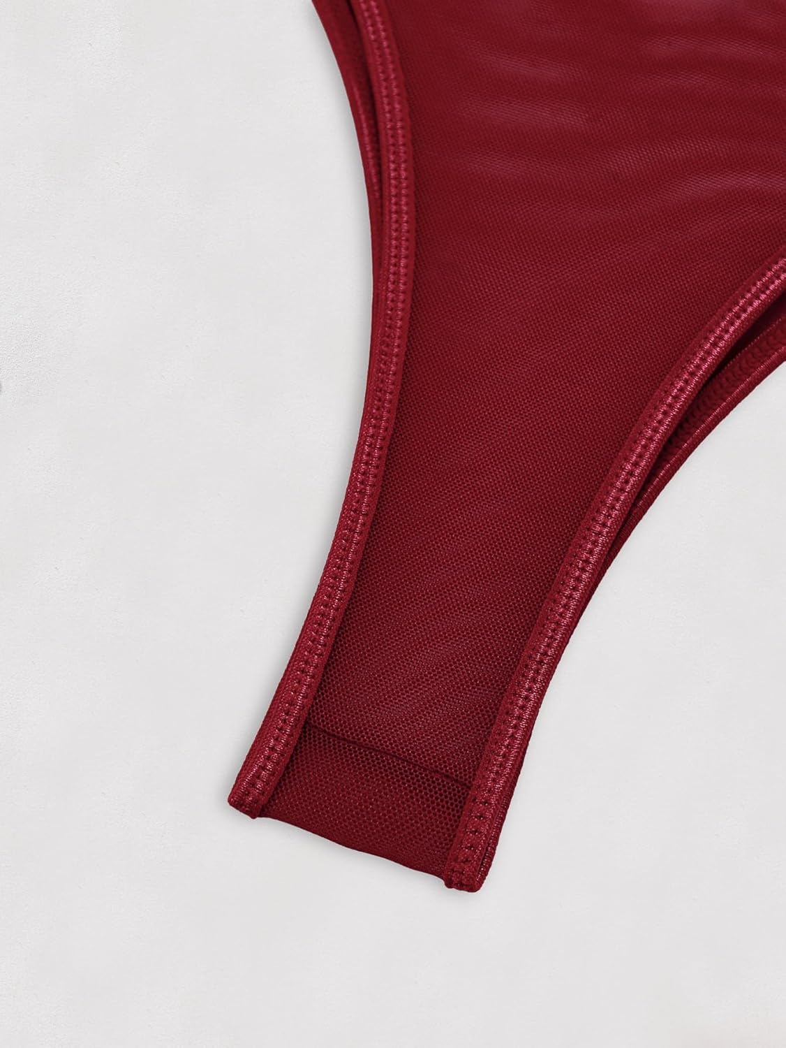 Sexy Stocking Underwire Push Up Rhinestones Heart Floral Lace Mesh Sheer Garter Bodysuit Skirt Lingerie Set 3 Piece - Image 7