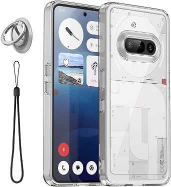[3 in 1] Case for Nothing Phone 3A | Ultra Clear Non-Yellowing Premium TPU Cover | Slim Shockproof & Anti-Scratch ProtectionClear