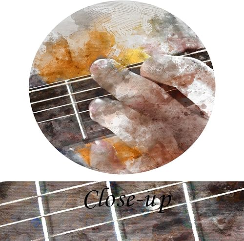 Miniatura 5 de KREATIVE ARTS - Lienzo artístico musical para pared, 5 paneles, pintura de acuarela, impresión sobre lienzo para decoración moderna del hogar, listo