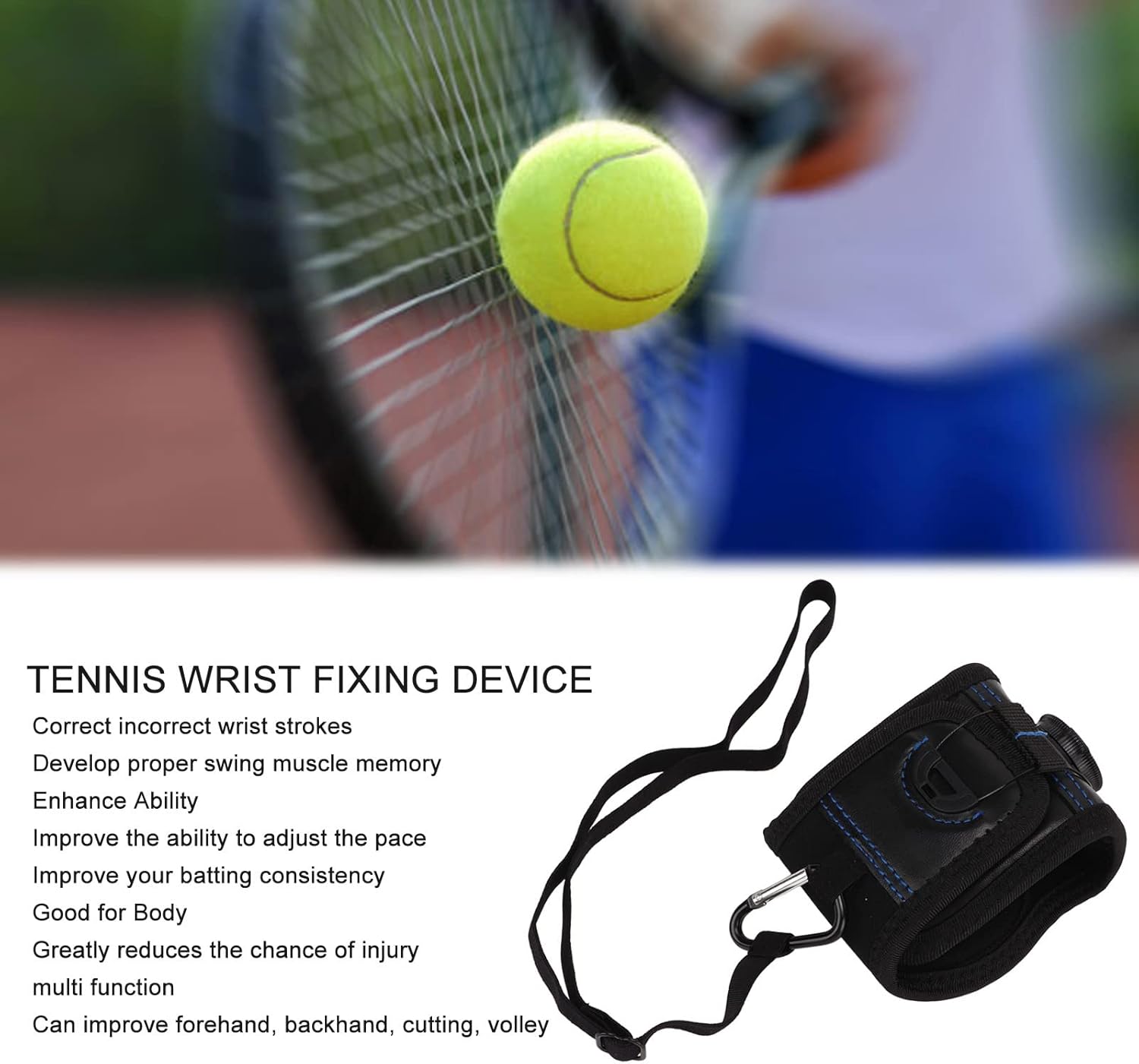 Tennis Fixed Wrist Trainer, Wrist Fixing Device, Tennis Swing Wrist Training Aid, Trainer Sports Gear Equipment