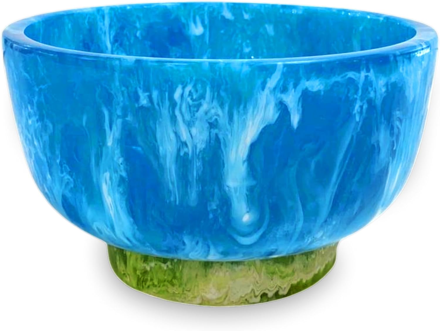 Beatriz Ball RESIN Rio Small Bowl with Base - Green and Blue