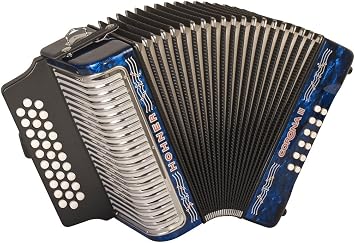 Hohner Corona II G/C/F Diatonic Accordion - Dark Blue