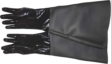 TUFF-Blast Sandblasting Gloves - 8" X 26" Heavy Duty Neoprene Replacement Cabinet Gloves