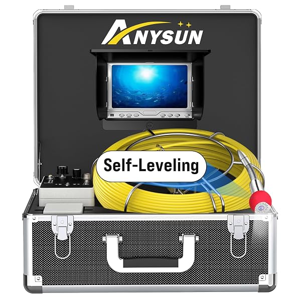 Sewer Camera Self-Leveling External Monitor 12pcs Light IP68 - Dettaglio