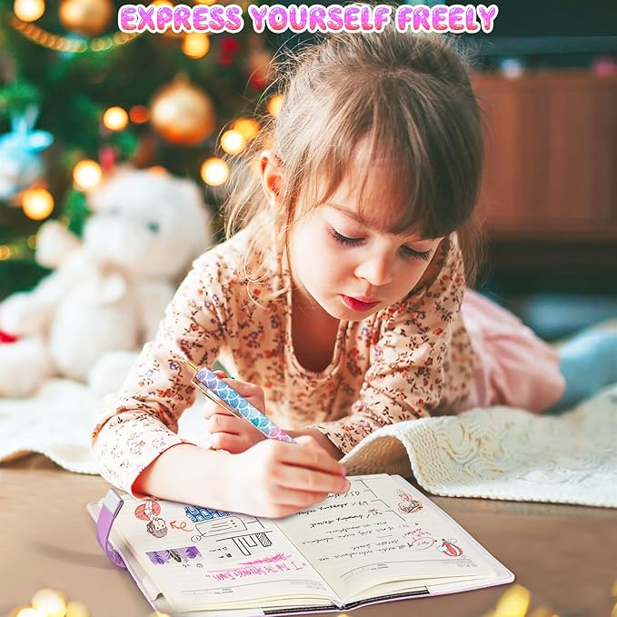 Diario con Candado Beadsky para Niñas, A5, 192 Páginas, Incluye Bolígrafo miniatura 2