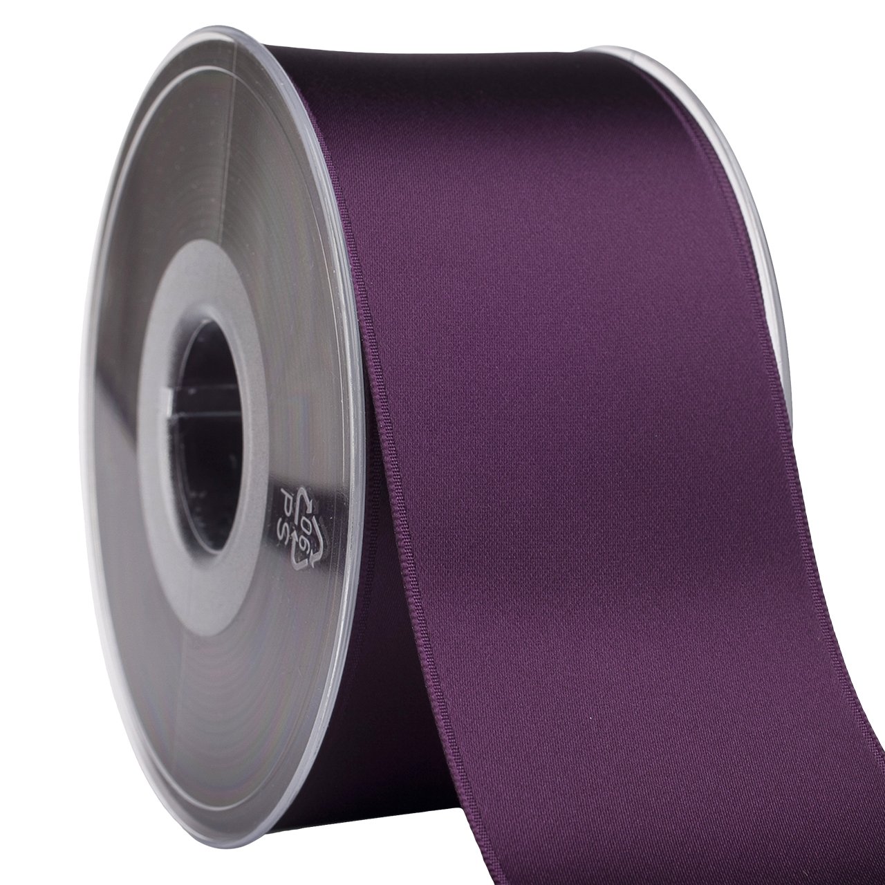 Ruban de tissu satiné prune 5,1 cm x 24,7 m de Swiss pour création