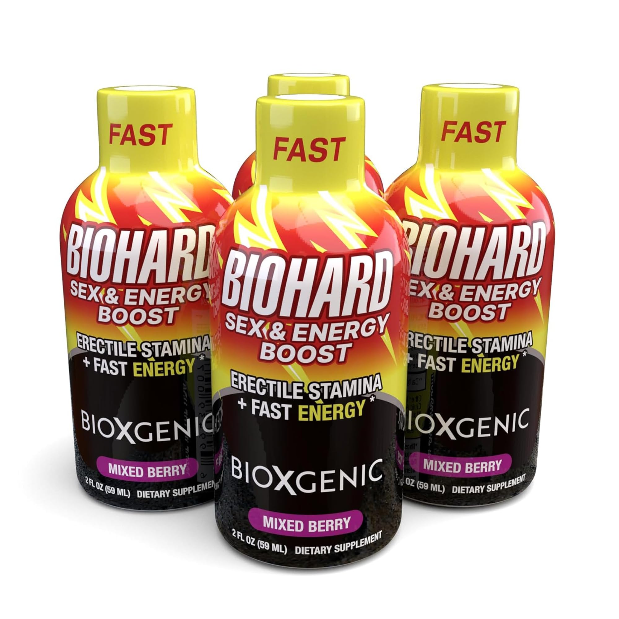 Amazon.com : BioXgenic BIOHARD - 2 fl oz, Pack of 4 - Mixed Berry
