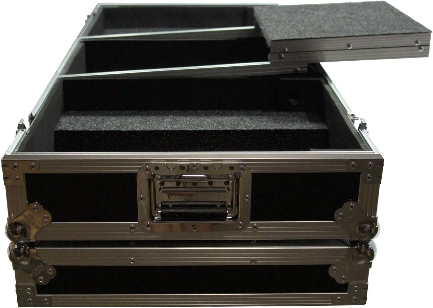Harmony Audio HC2T1272WLT DJ Battle Coffin Compatible with (2) Rane 12 Turntables & Rane 72 Mixer - Case Only