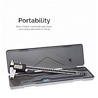 Vista 6 de NEIKO 01409A - Calibrador digital electrónico de 12 pulgadas Pantalla extragrande 0-12 pulgadas Conversión de pulgadas/fracciones/milímetros