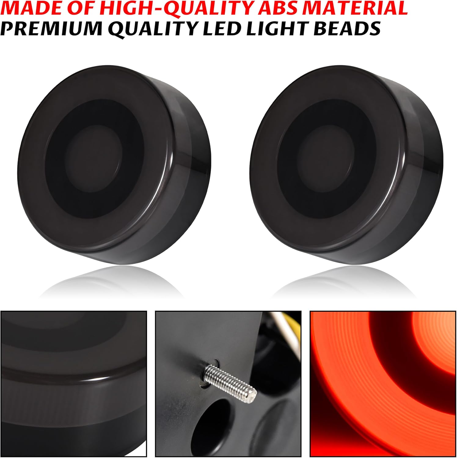 SAUTVS LED Taillights for Kawasaki Teryx 4, Smoked Black Tail Lights Tail Lamps Set for Kawasaki Teryx4 2018-2025 Accessories (2PCS)