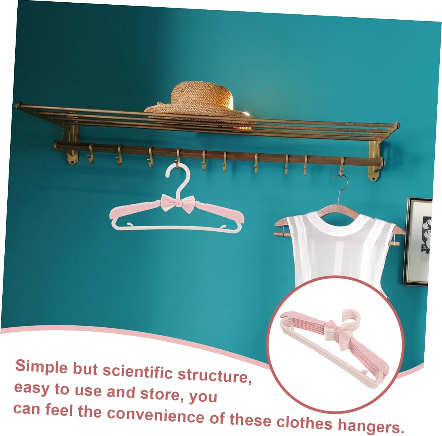 Luxshiny 5pcs Boys and Girls Clothes Hangers Non-Slip Hangers for Newborn Toddlers for Closet Essential Accessory for Boys and Girls Dresses Coats