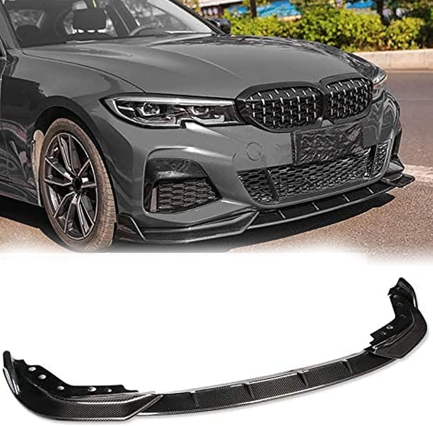 Spoiler séparateur diffuseur avant BMW 3 Series G20 G28 kit de corps de lèvre