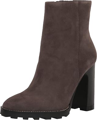 KARL LAGERFELD PARIS womens Peppy Lug-sole Zip-up Fashion Boot
