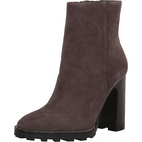 KARL LAGERFELD PARIS womens Peppy Lug-sole Zip-up Fashion Boot