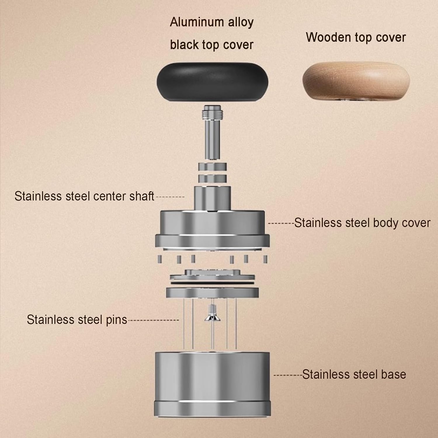 Juego de prensador espresso con nivelador distribuidor con resorte, accesorios baristas para cafetera