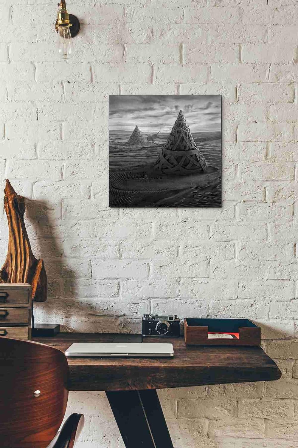 Epic Graffiti 'Oddland' by Dariusz Klimczak, Canvas Wall Art, 12"x12"