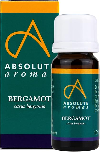 Absolute Aromas Bergamot Essential Oil 10ml - 100% Pure, Natural, Undiluted and Cruelty-Free - for use in a Diffuser and Aromatherapy Blends