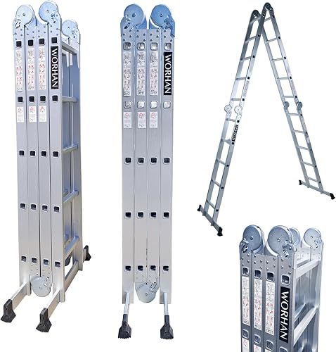 Échelle de 5.7m Aluminium Multifonction Modèle de Grosse WORHAN