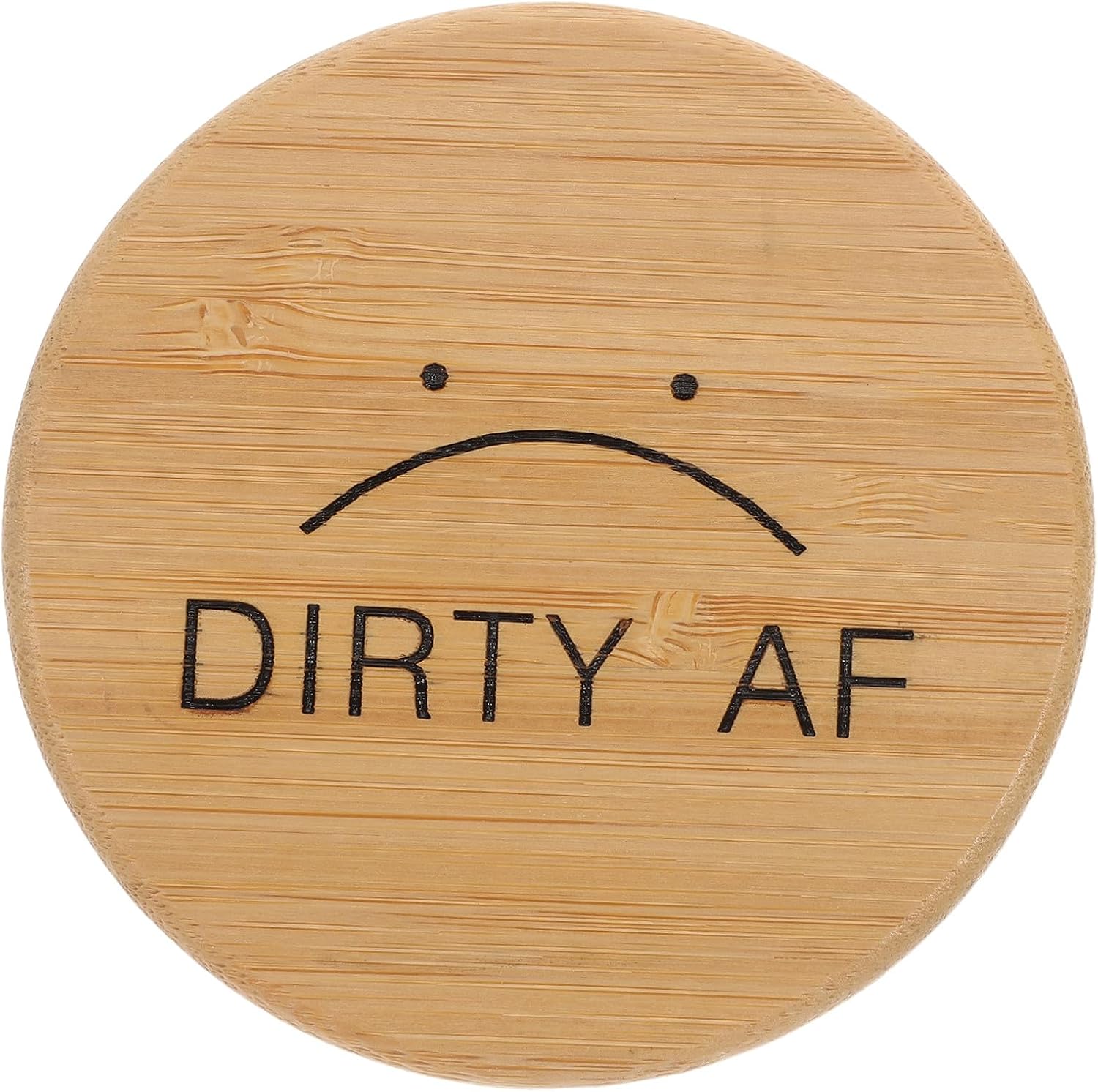 Dishwasher Clean Dirty Sign Magnet with Bamboo Double Sided Flip
