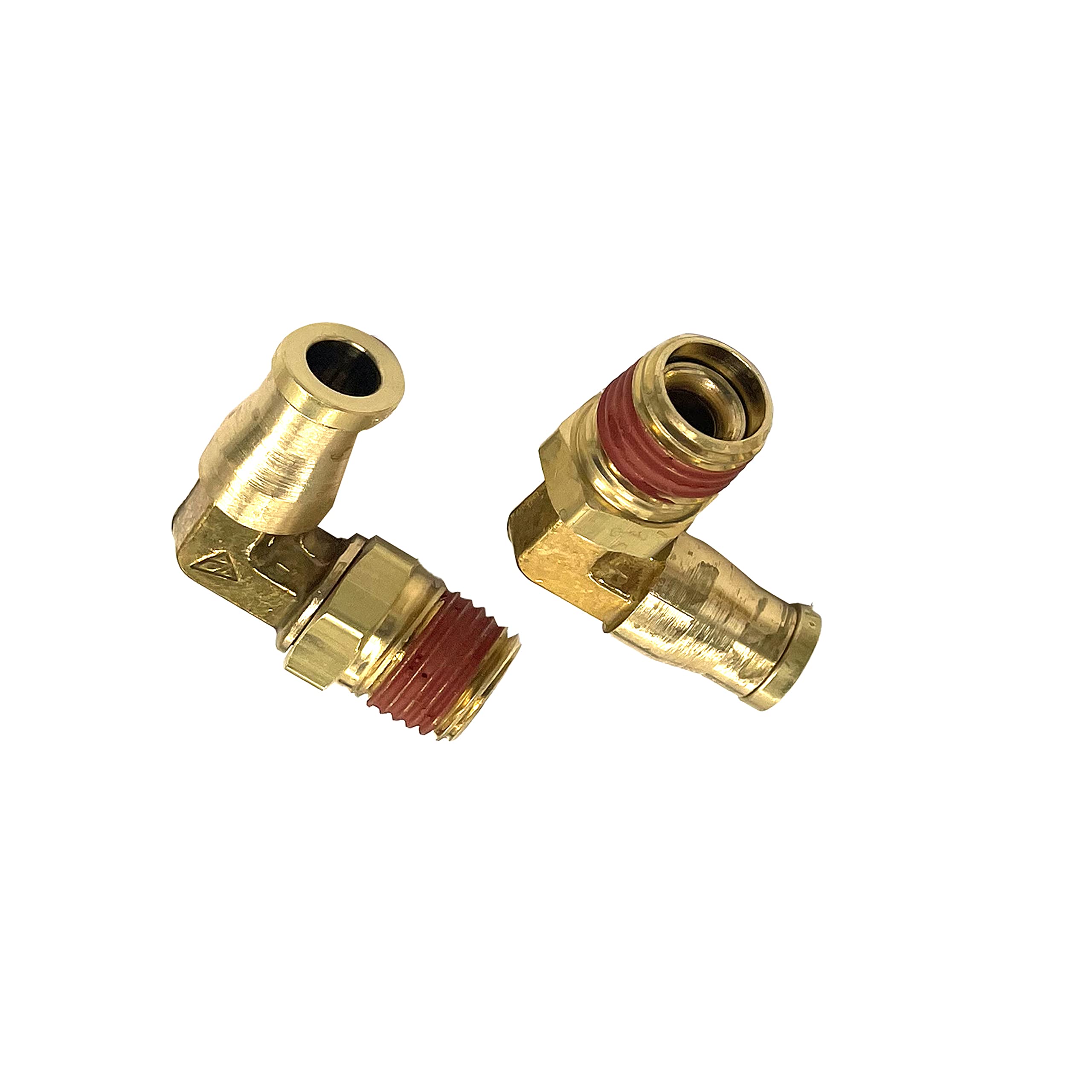 TORQUE 2Pcs Pneumatic Brass Male Elbow 1/4