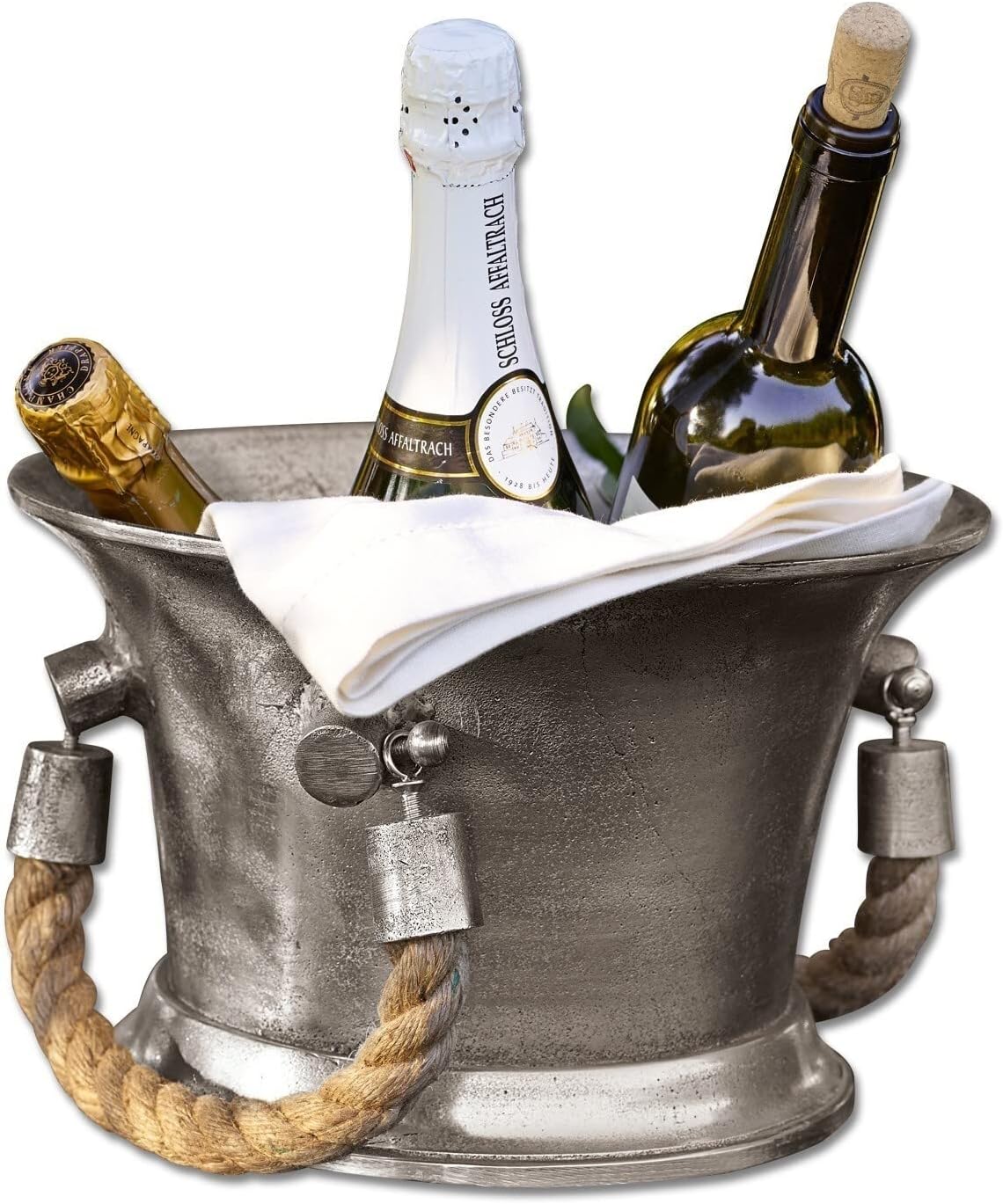 Weinkühler Aus Aluminium – Elegant & Praktisch Mit Zwei Tragegriffen