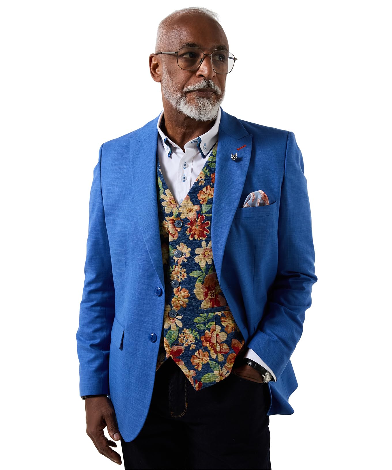 Joe Browns Men's Cobalt Statet Smart Blazer, Regular, Blue, Uk 40