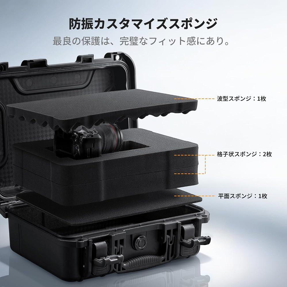 Amazon.co.jp: K&F CONCEPT 防水カメラハードケース 31.5*23.5*12.2cm
