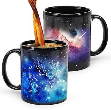 Capricorn Mug Constellation Coffee Mug 12 Constellation Cups Ceramic Heated Sensitive Novelty Coffee Cup