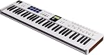 Arturia KeyLab Essential 61 Mk3 White - Midi Keyboard | 61 Speed Sensitive Keys, 8 Touch and Pressure, 9 Encoder, 9 Fader, 2.5 LCD, Analog Lab V Included