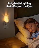 Vista 7 de DEWENWILS Plug in Night Light with Switch, Manual ON Off LED Nightlight for Kids, Nursery, Bedroom, Bathroom, Hallway, Stairways, Corridor, Garage