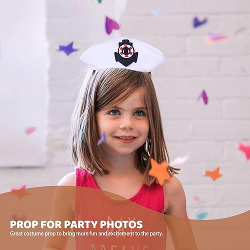 Miniatura 5 de Disfraces de Halloween, sombrero de marinero, sombrero de marinero, 4 piezas, gorras de capitán, diademas de yate de capitán, sombreros de