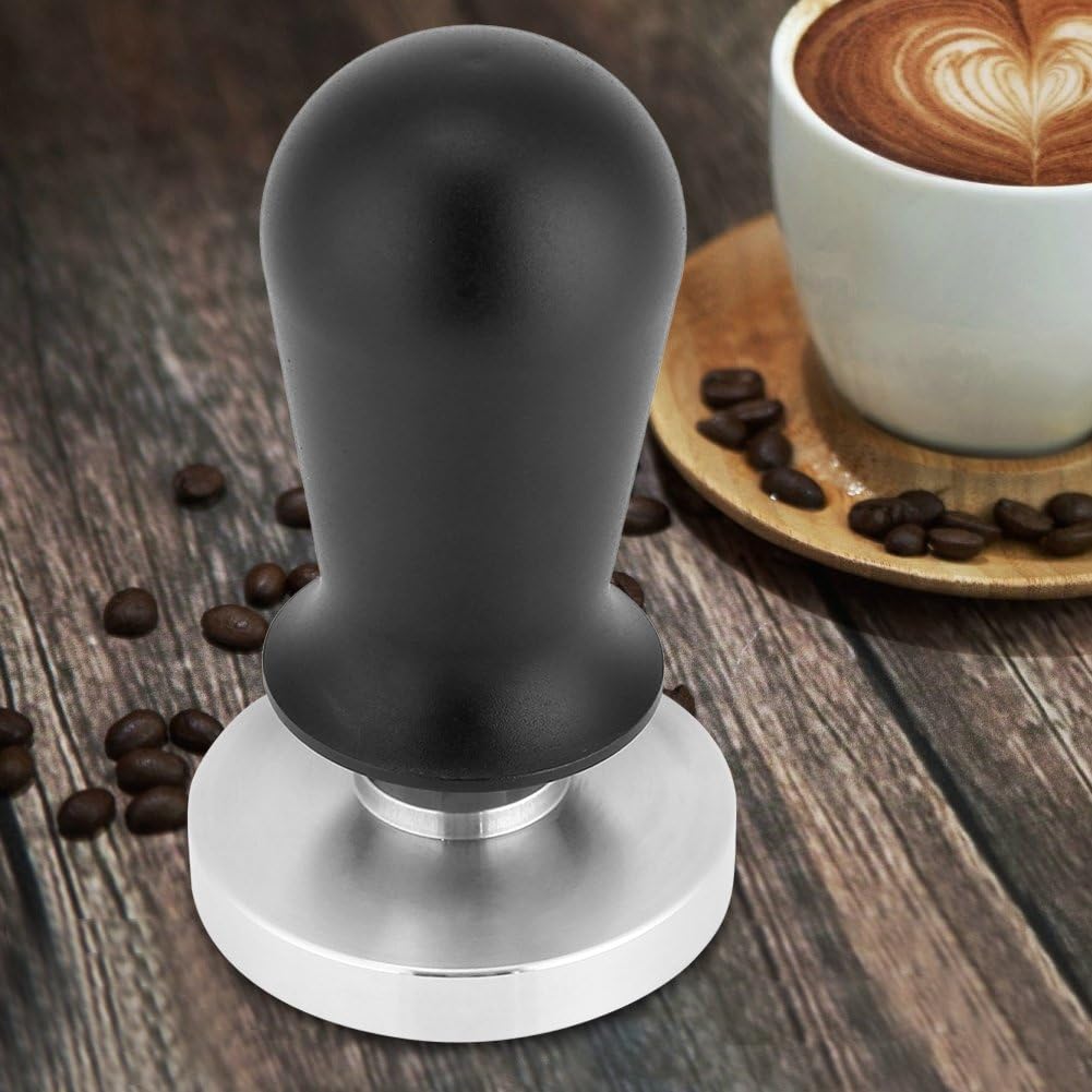 51/58mm Coffee Espresso Tamper, Calibrated Pressure Tamper Machine with Stainless Steel Flat Base for Coffee Bean Espresso Barista(51mm)