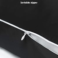 Vista 3 de NTBAY - Fundas de almohada de satén con cremallera, súper suaves y lujosas fundas de almohada