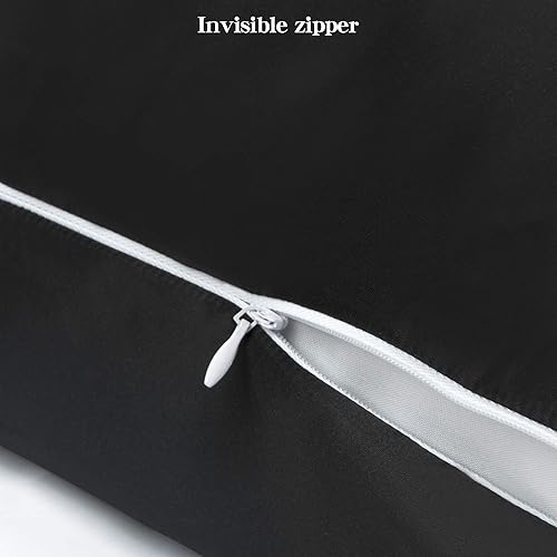 Miniatura 3 de NTBAY - Fundas de almohada de satén con cremallera, súper suaves y lujosas fundas de almohada